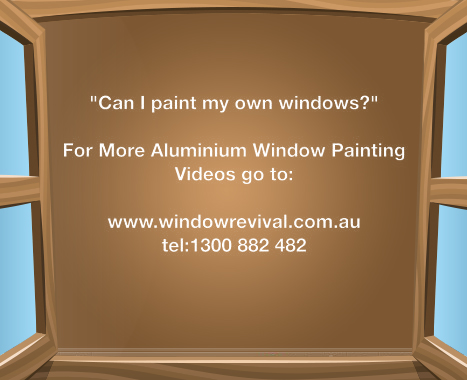window restoration, aluminium window painting. Do it yourself painting aluminium window painting