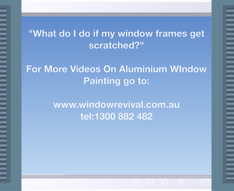 window restoration, aluminium window painting. What if the paint will get scratched