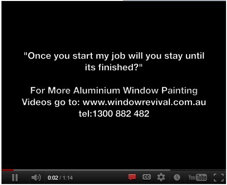 window restoration completion period for aluminium windows
