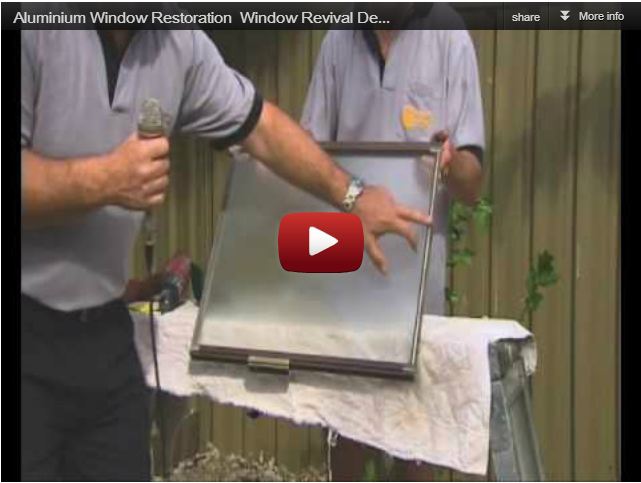 Window restoration process demonstration